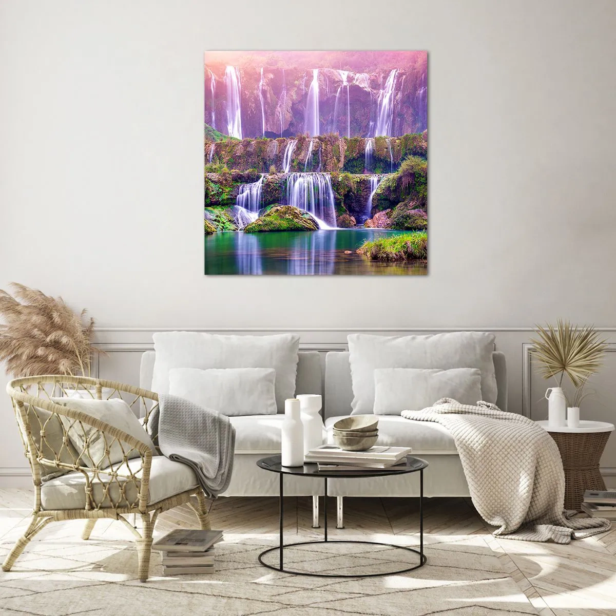 Glass picture - Stairway to Heaven - 30x30 cm