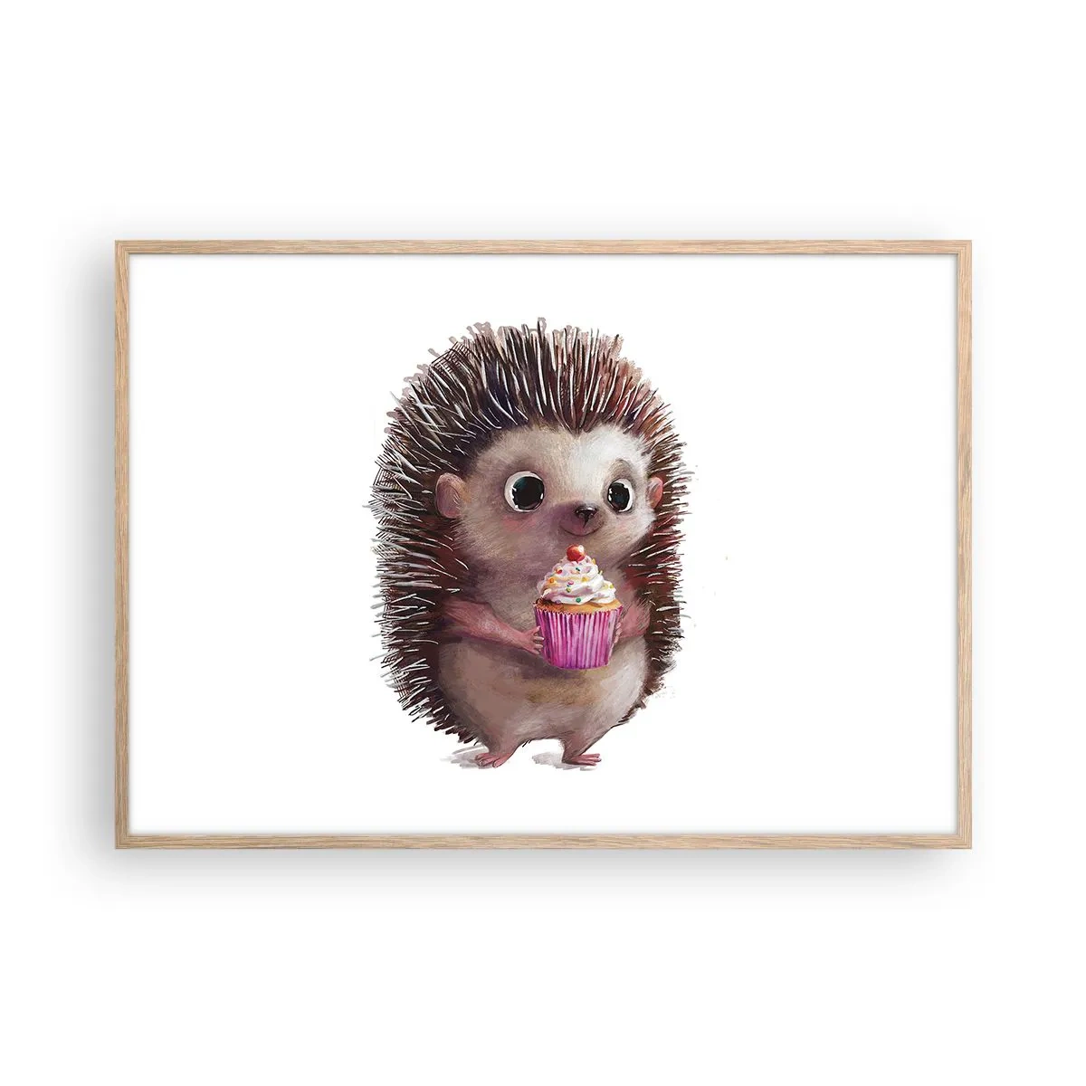 Poster in light oak frame - Everyday is Holiday - 100x70 cm