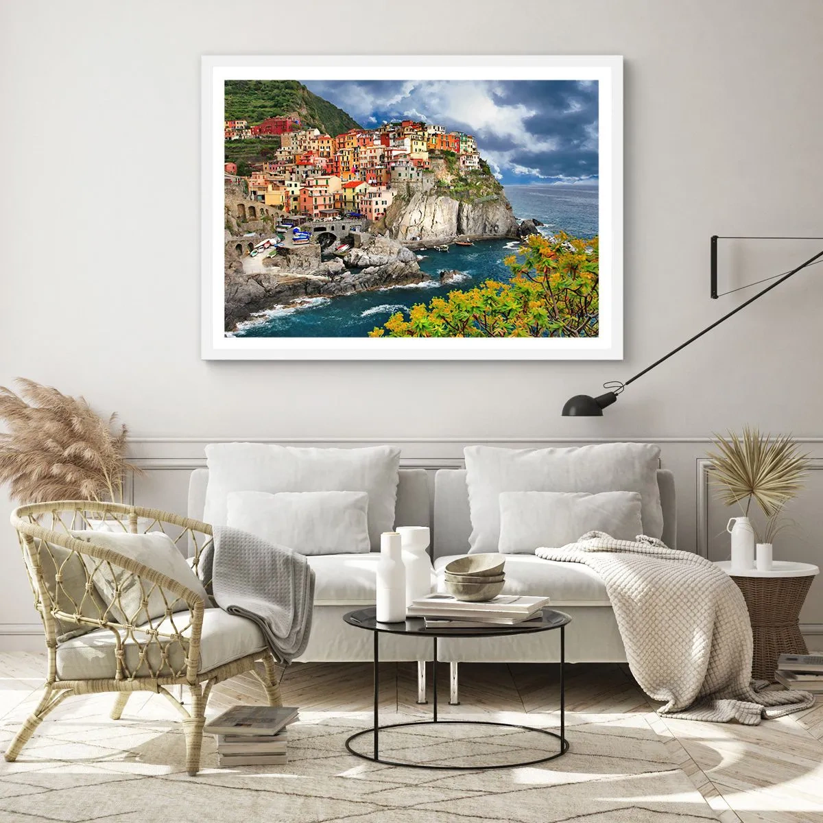 Poster in white frmae - Hugging the Rocks - 100x70 cm