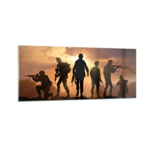Glass picture - Brothers In Arms - 100x40 cm