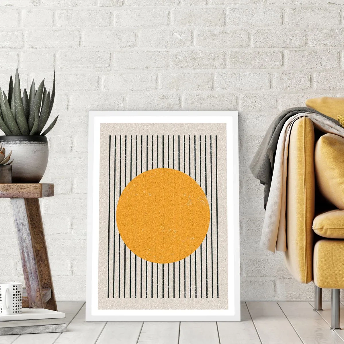 Poster in white frmae - Power of Simplicity - 70x100 cm