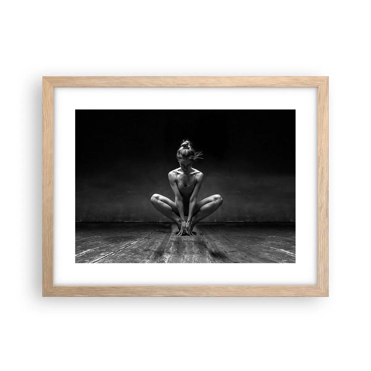 Poster in light oak frame - Concentration of Dancing Energy - 40x30 cm