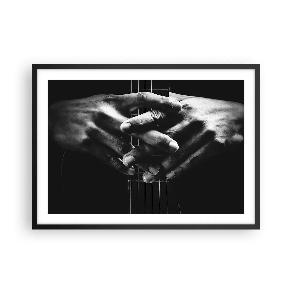Poster in black frame - Artist's Prayer - 70x50 cm