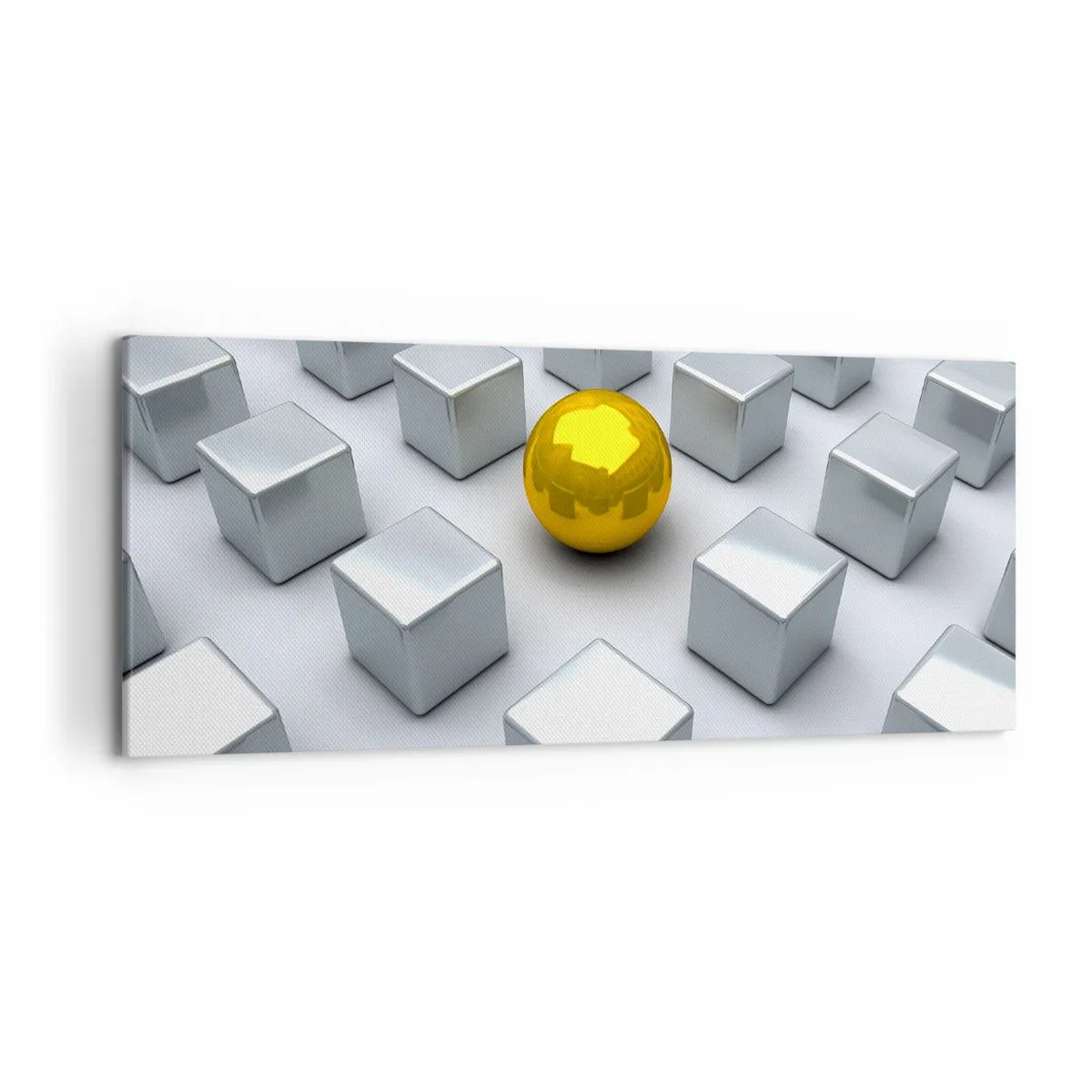 Canvas picture - Why Me? Geometric Composition. - 120x50 cm