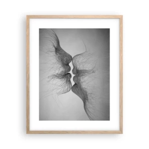 Poster in light oak frame - Kiss of the Wind - 40x50 cm