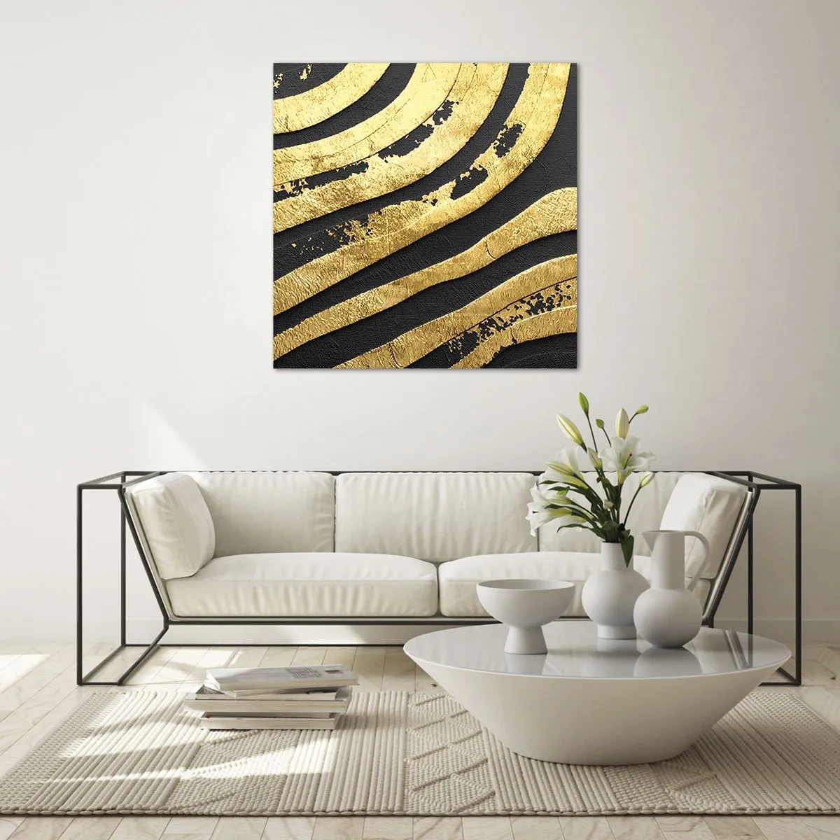 Glass picture - Everything Flows - 40x40 cm