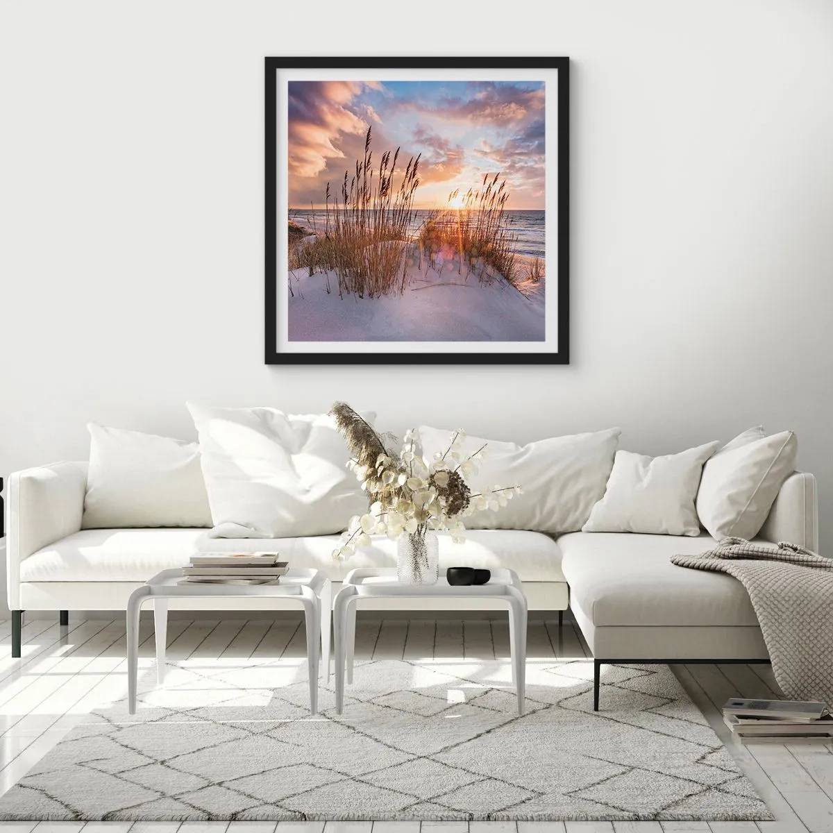 Poster in black frame - Farewell to the Sun and Wind - 60x60 cm