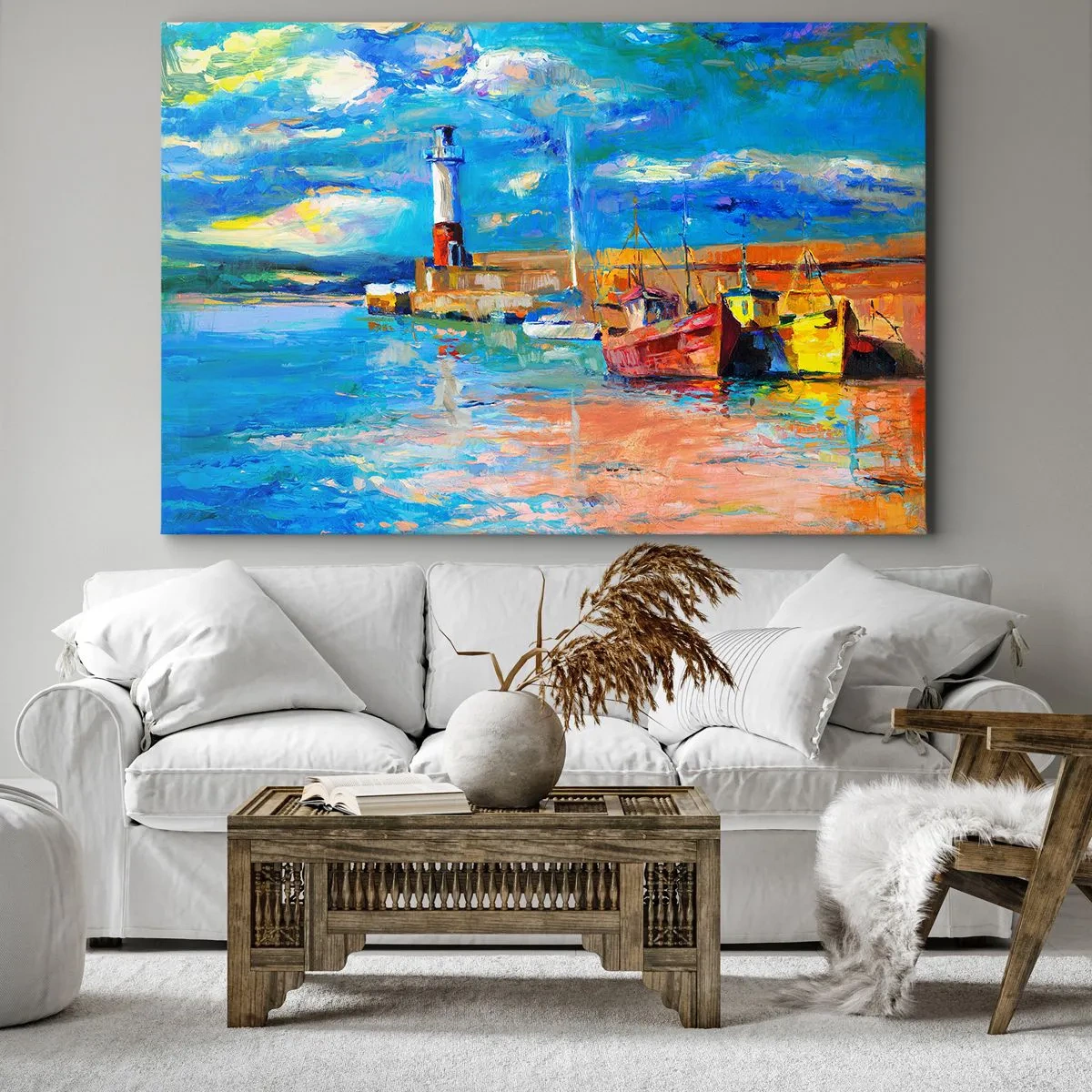 Canvas picture - Afternoon in a Rainbow Bay - 120x80 cm
