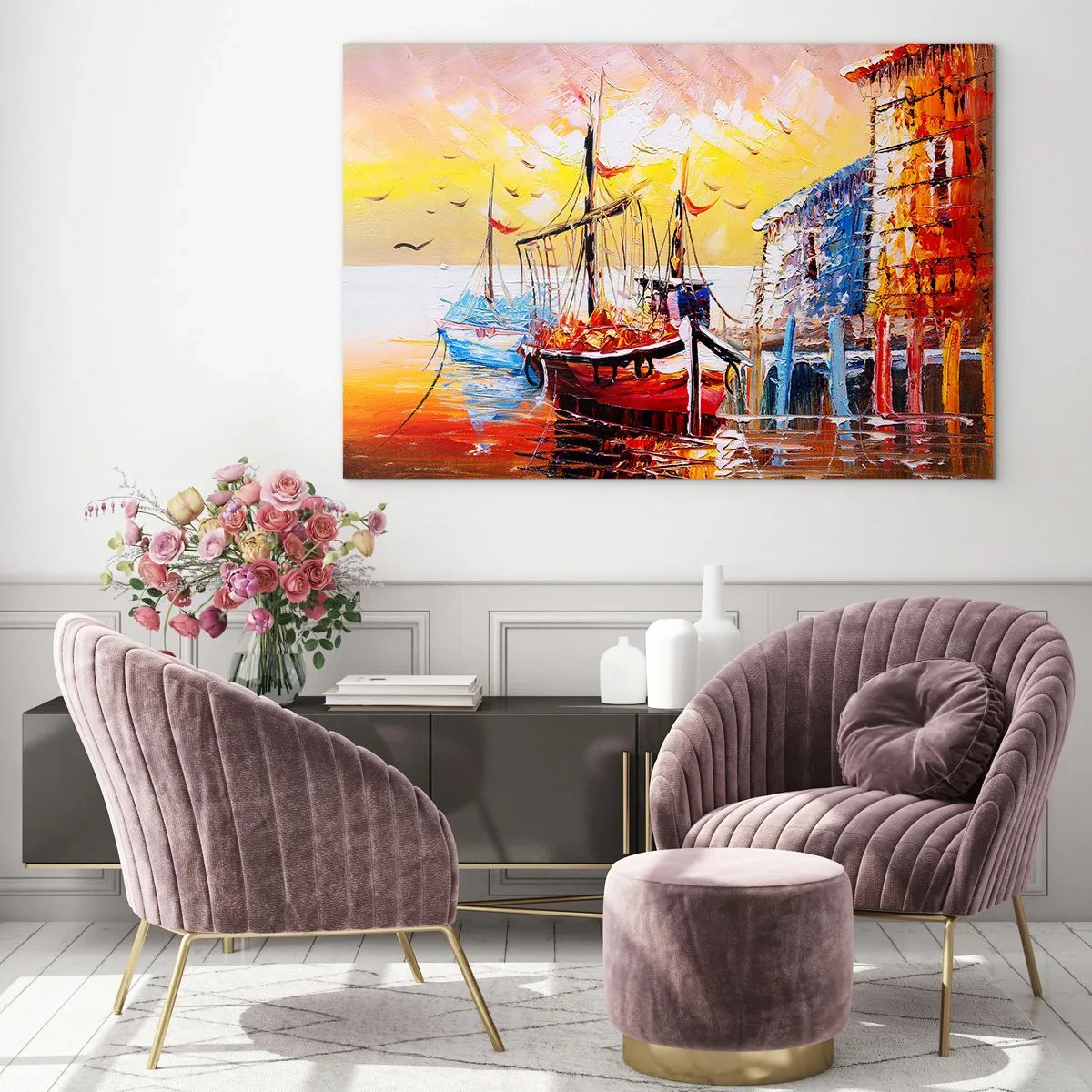 Glass picture - Happy Comeback - 120x80 cm