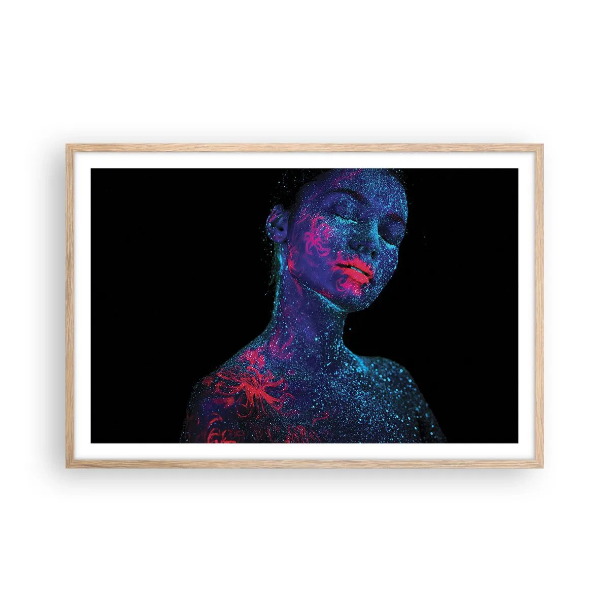 Poster in light oak frame - In Stardust - 91x61 cm