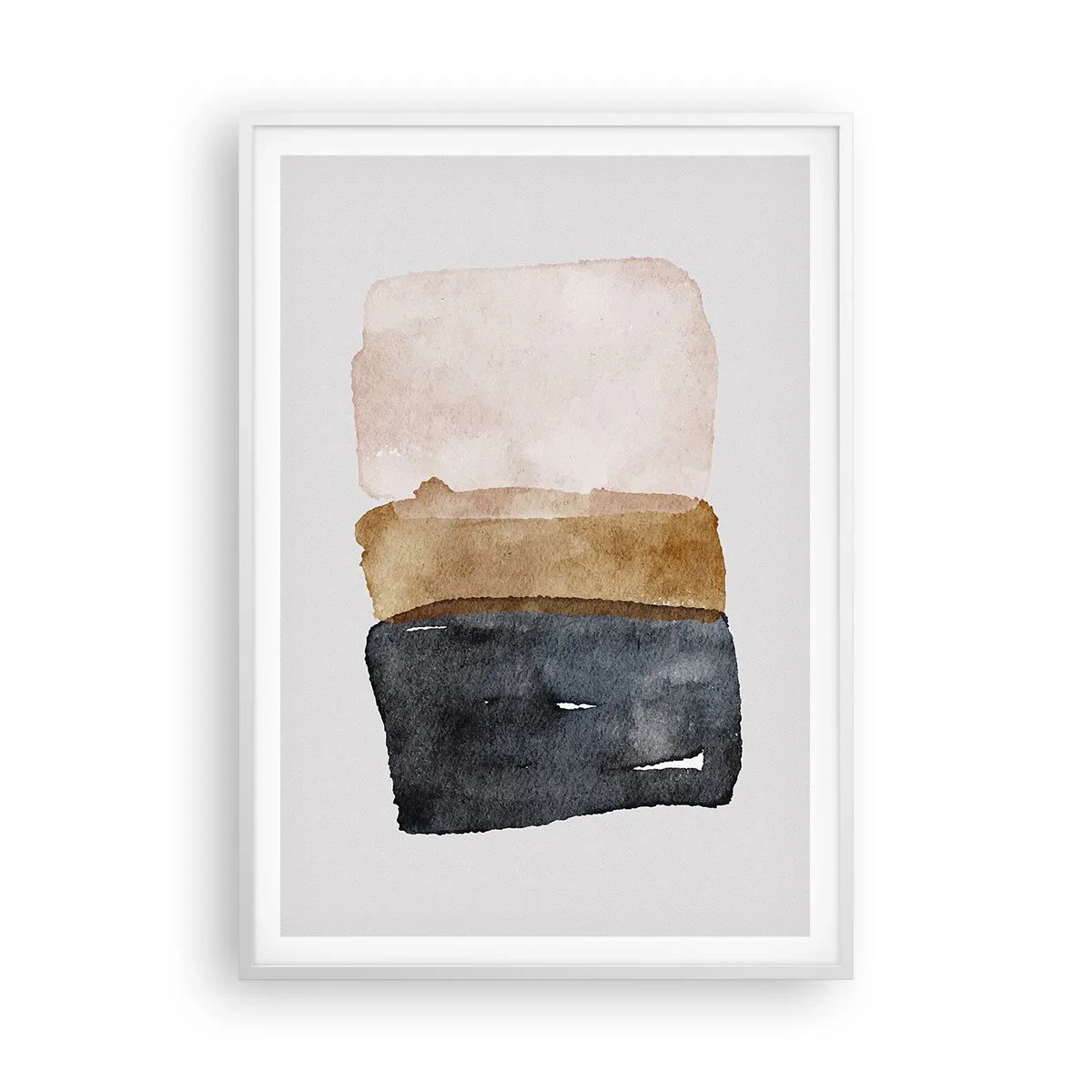 Poster in white frmae - Composition of the Colours of the Soil - 70x100 cm