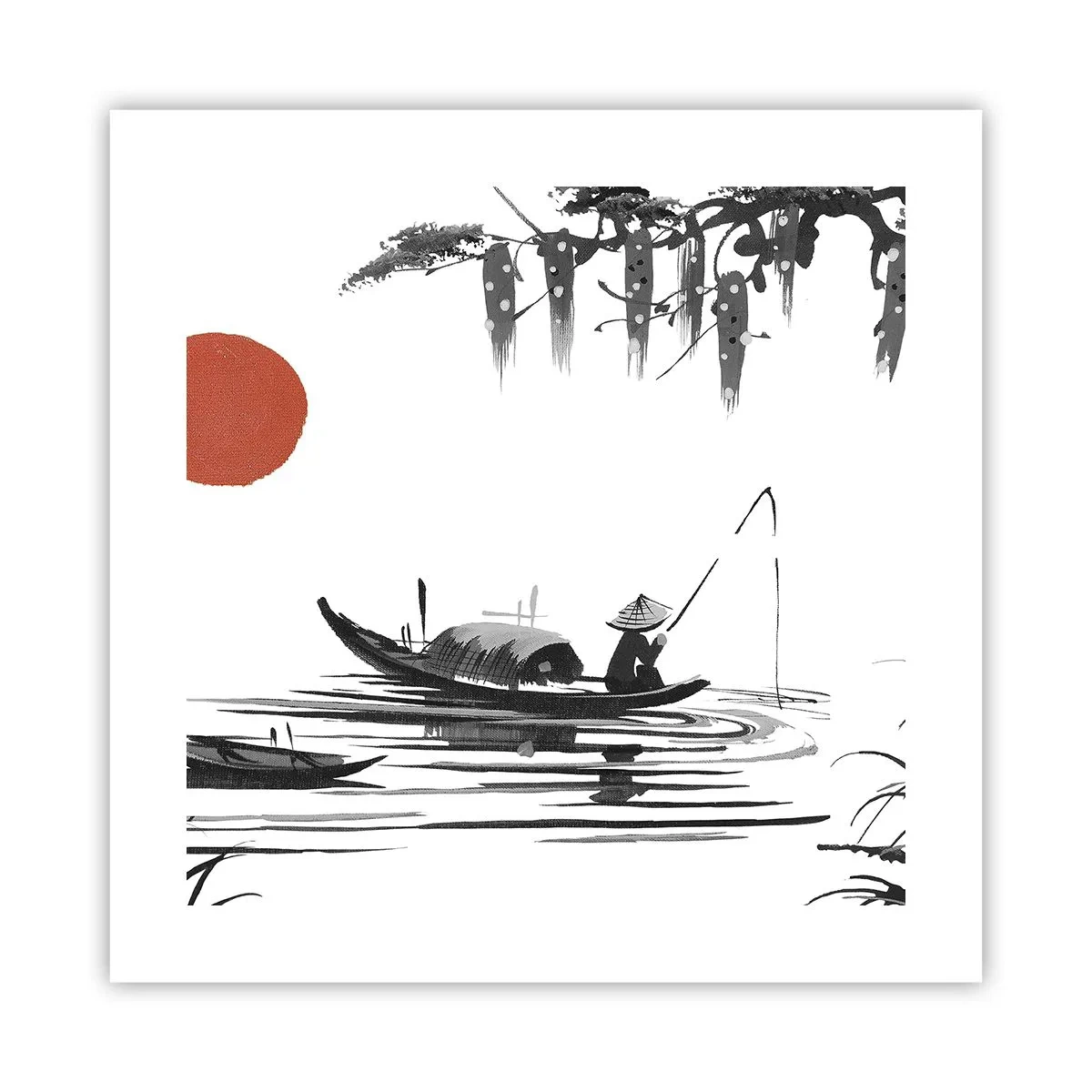 Poster - Asian Afternoon - 40x40 cm