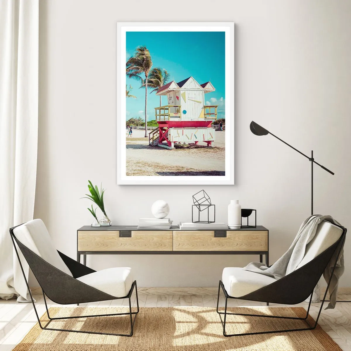 Poster in white frmae - Beautiful Day before You - 40x50 cm