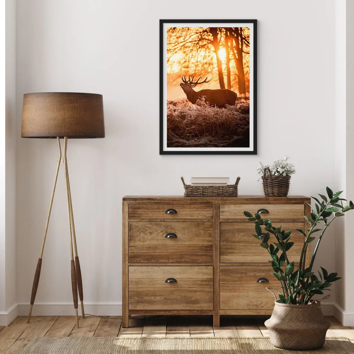 Poster in black frame - Hunter's Dream - 30x40 cm