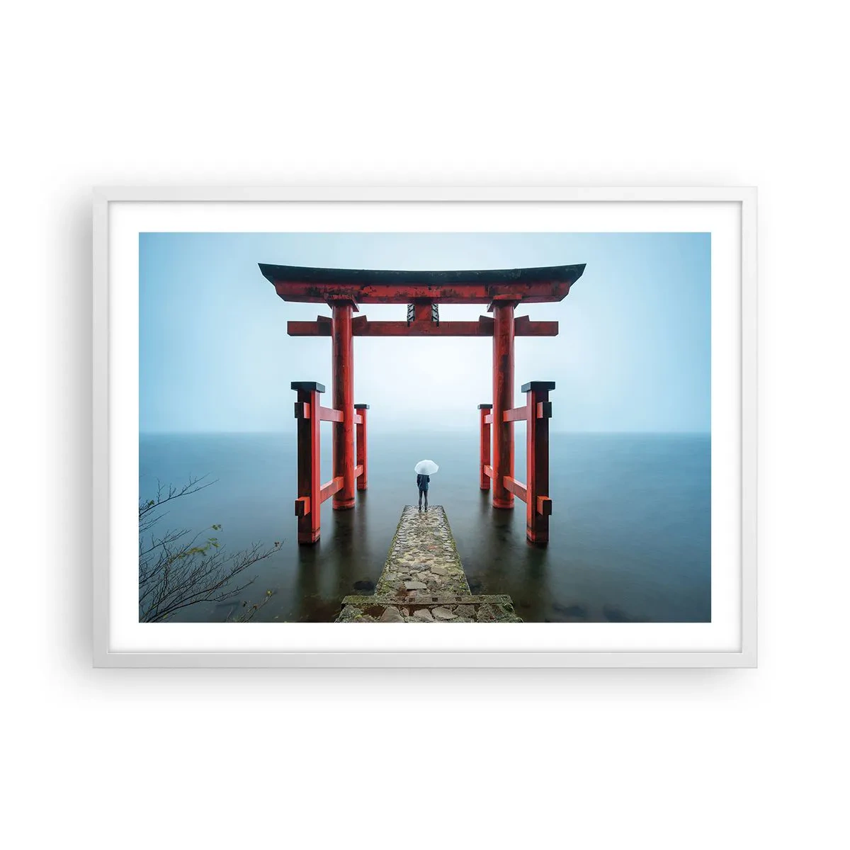 Poster in white frmae - Japanese Musings - 70x50 cm