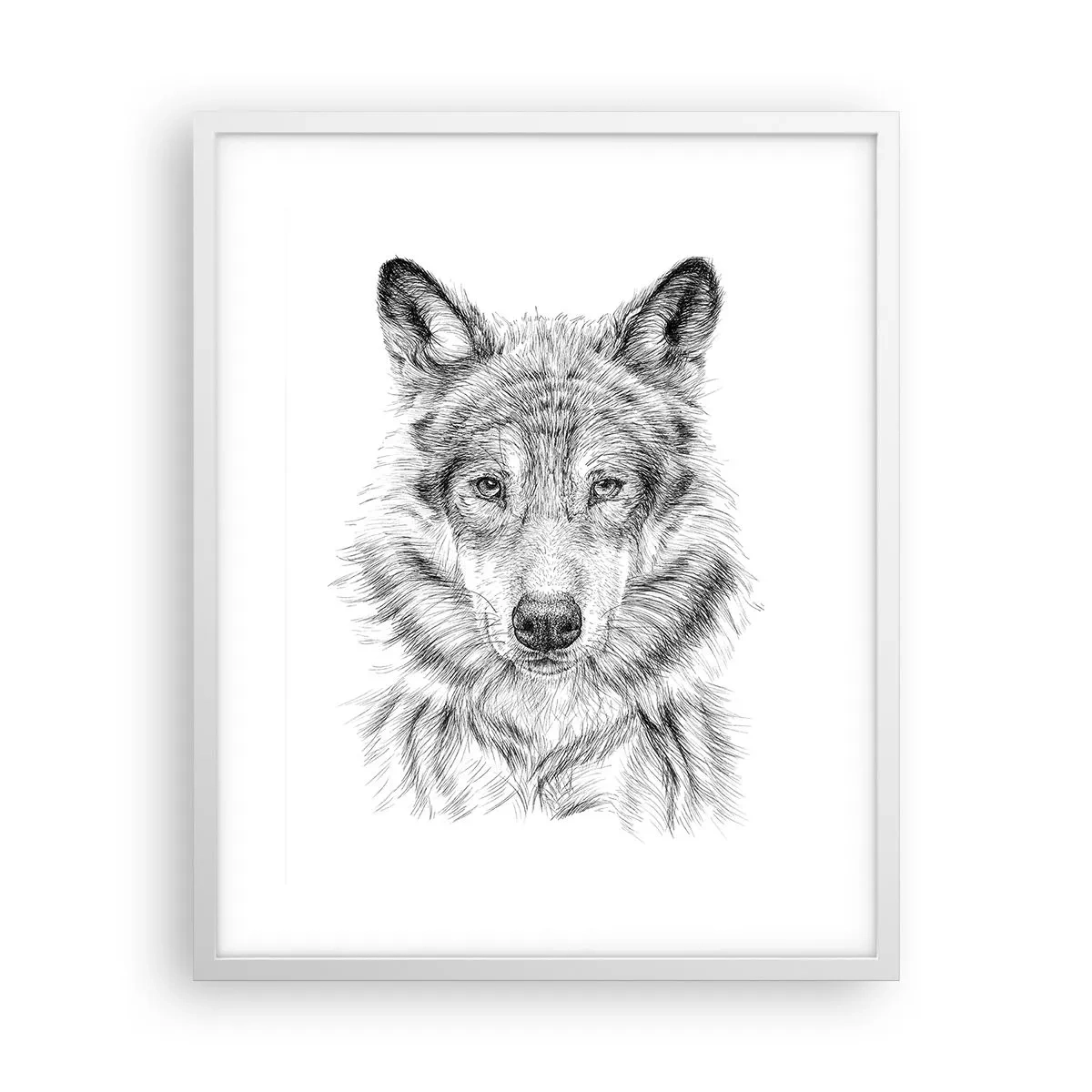 Poster in white frmae - Born Leader - 40x50 cm