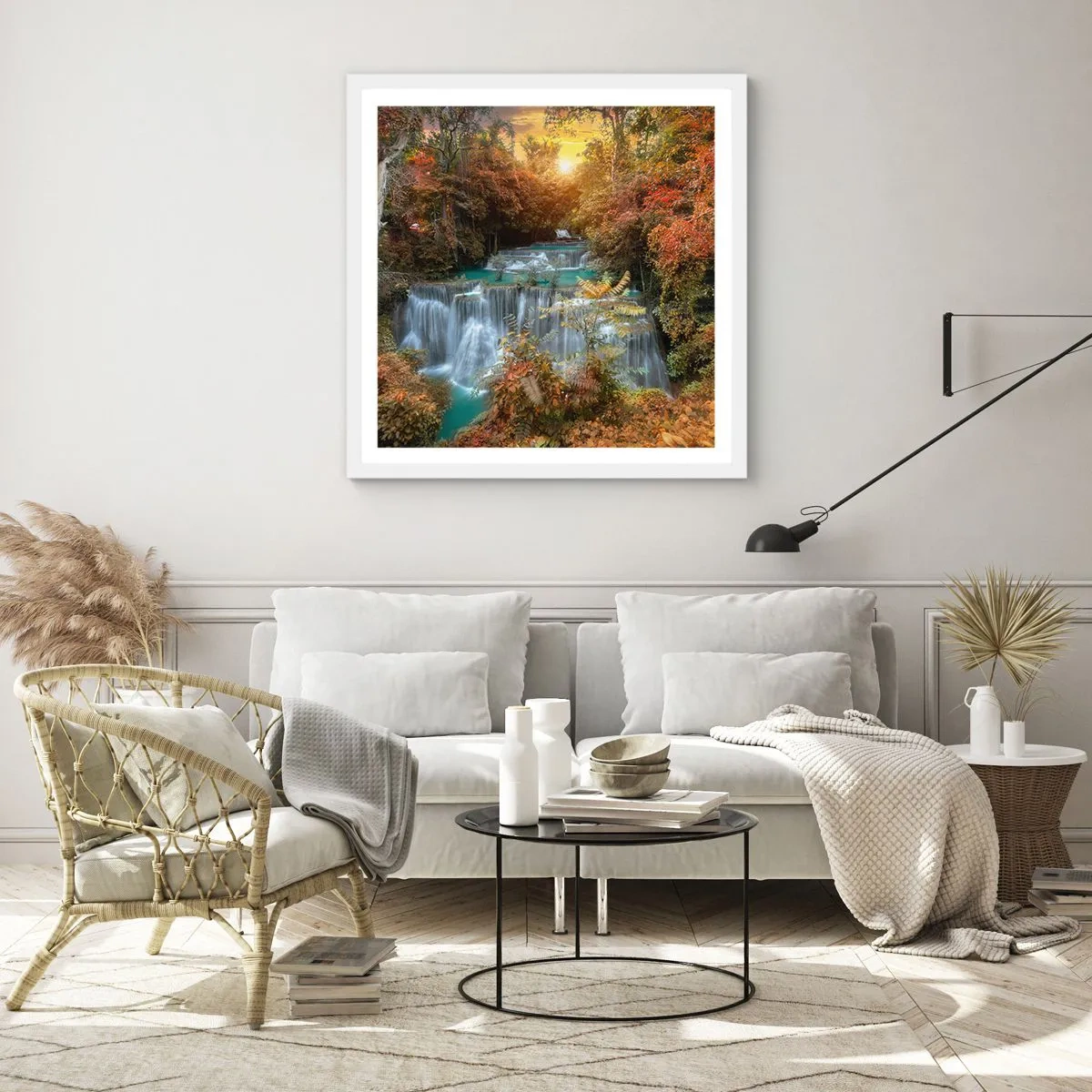 Poster in white frmae - Hidden Forest Treasure - 40x40 cm