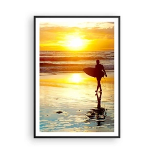 Poster in black frame - Return of a Warrior - 70x100 cm