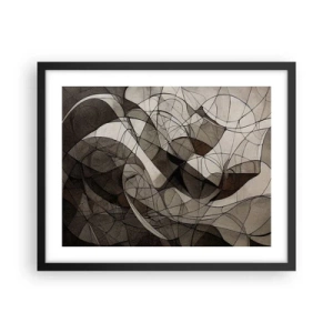 Poster in black frame - Circulation of the Colours of the Earth - 50x40 cm