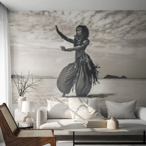 Photo Wallpaper Premium Canvas - Dance of Southern Islands - Dancer, India, Orient - 450x315 cm