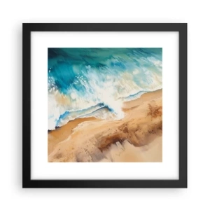 Poster in black frame - Returning Wave - 30x30 cm