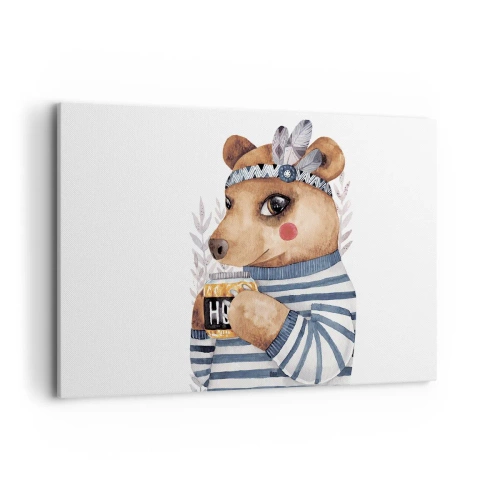 Canvas picture - Sweet Lady Bear - 120x80 cm