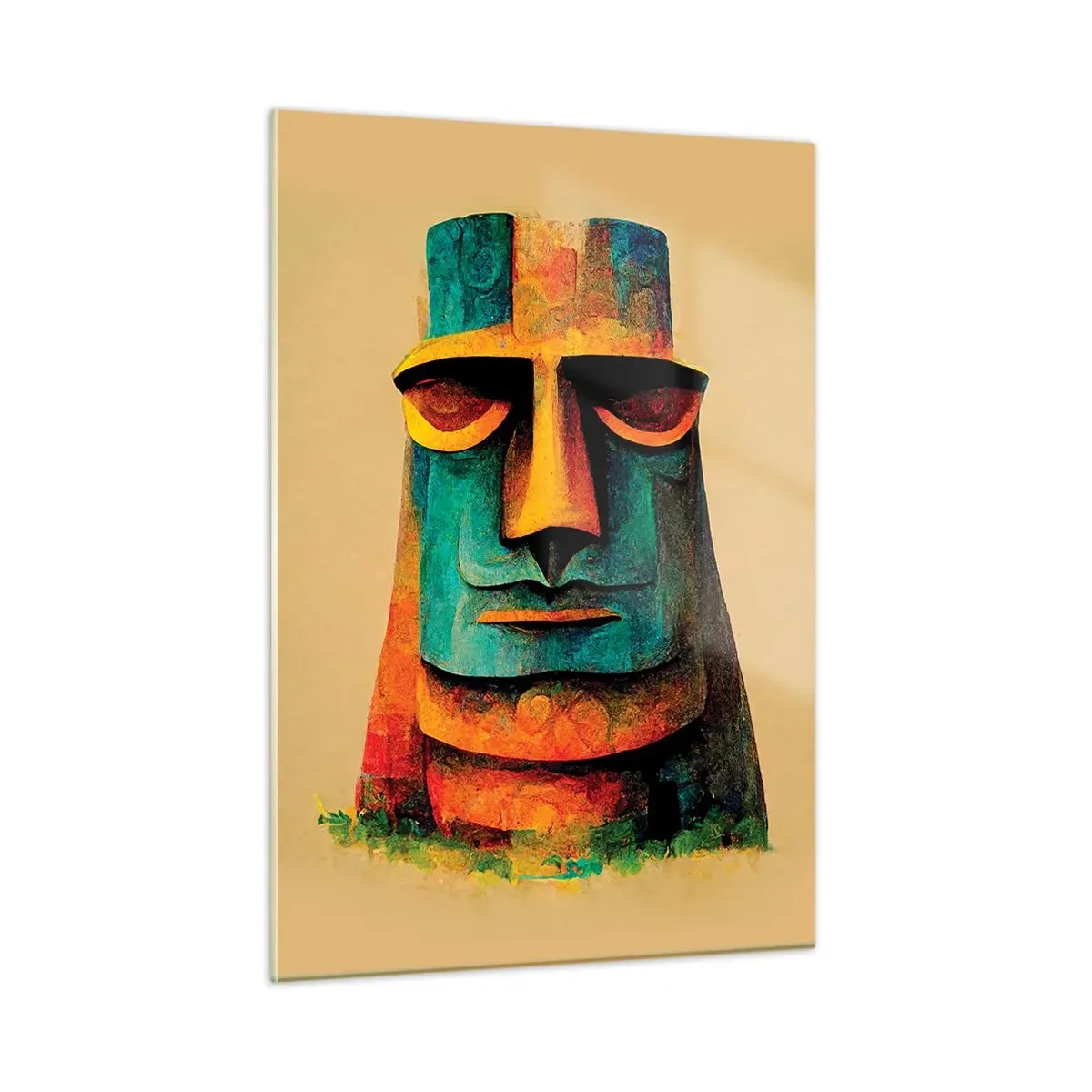 Glass picture - Statuesque but Friendly - 50x70 cm