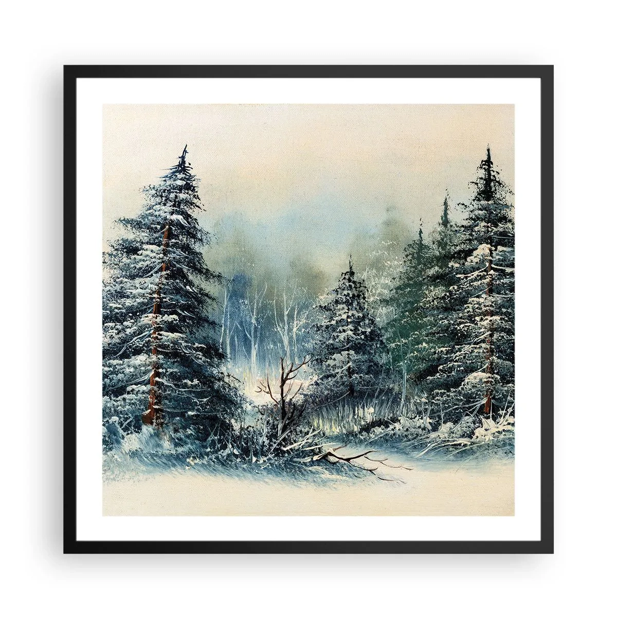 Poster in black frame - Ready for Christmas - 60x60 cm