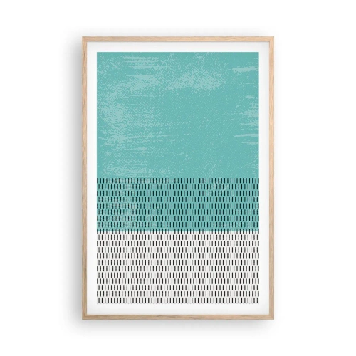 Poster in light oak frame - Balanced Composition - 61x91 cm