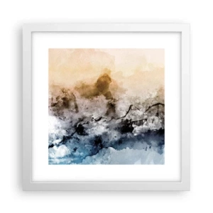 Poster in white frmae - Drowned in Fog - 30x30 cm