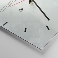 Clock face with lines