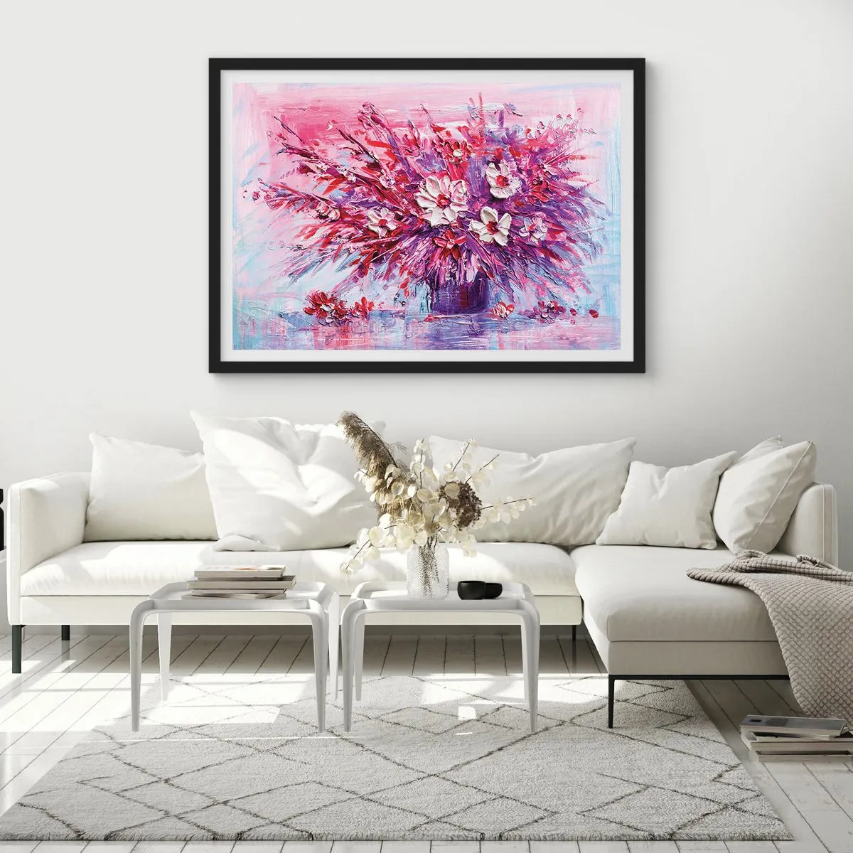 Poster in black frame - Innocence and Passion - 40x30 cm