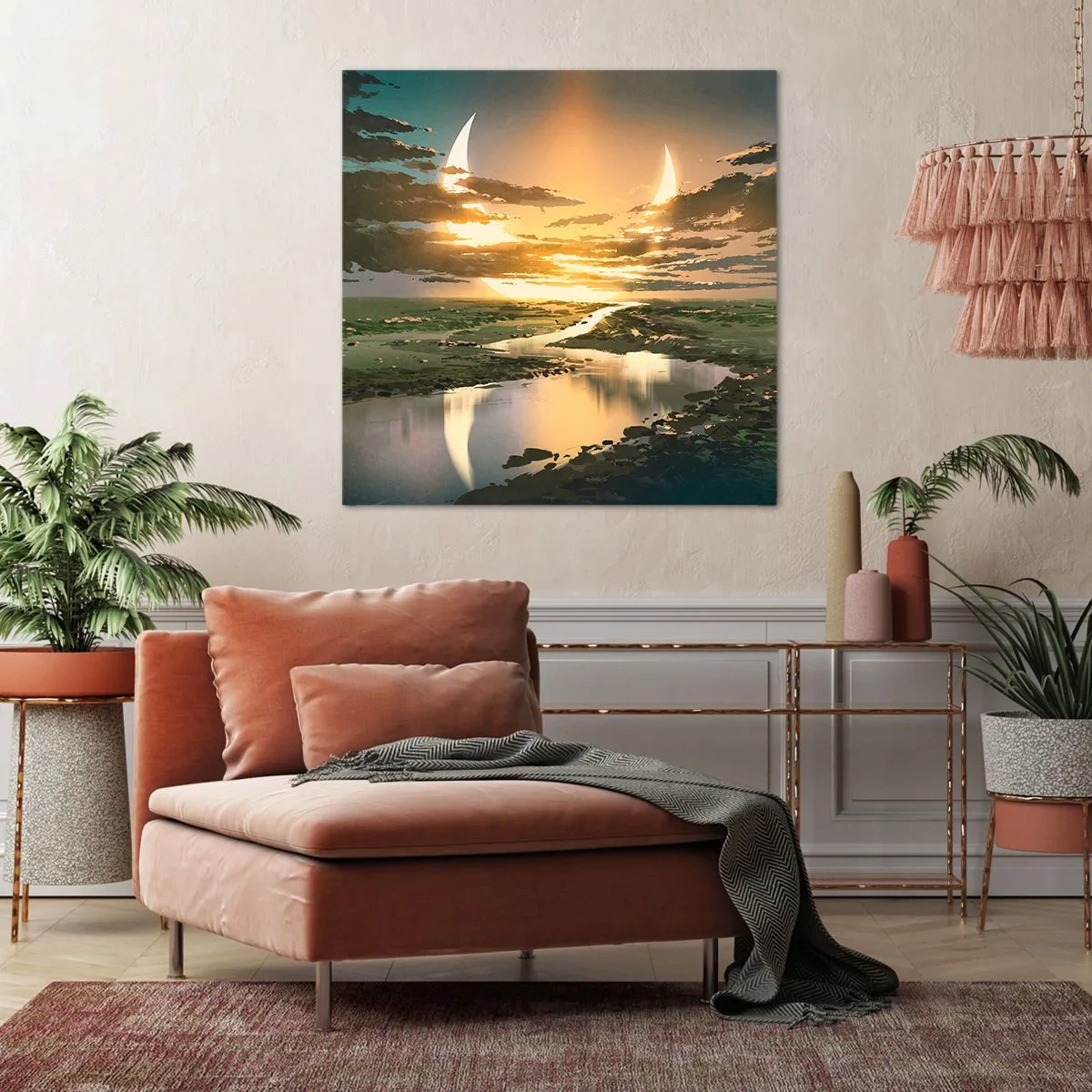 Canvas picture - Somewhere in a Distant Galaxy - 40x40 cm