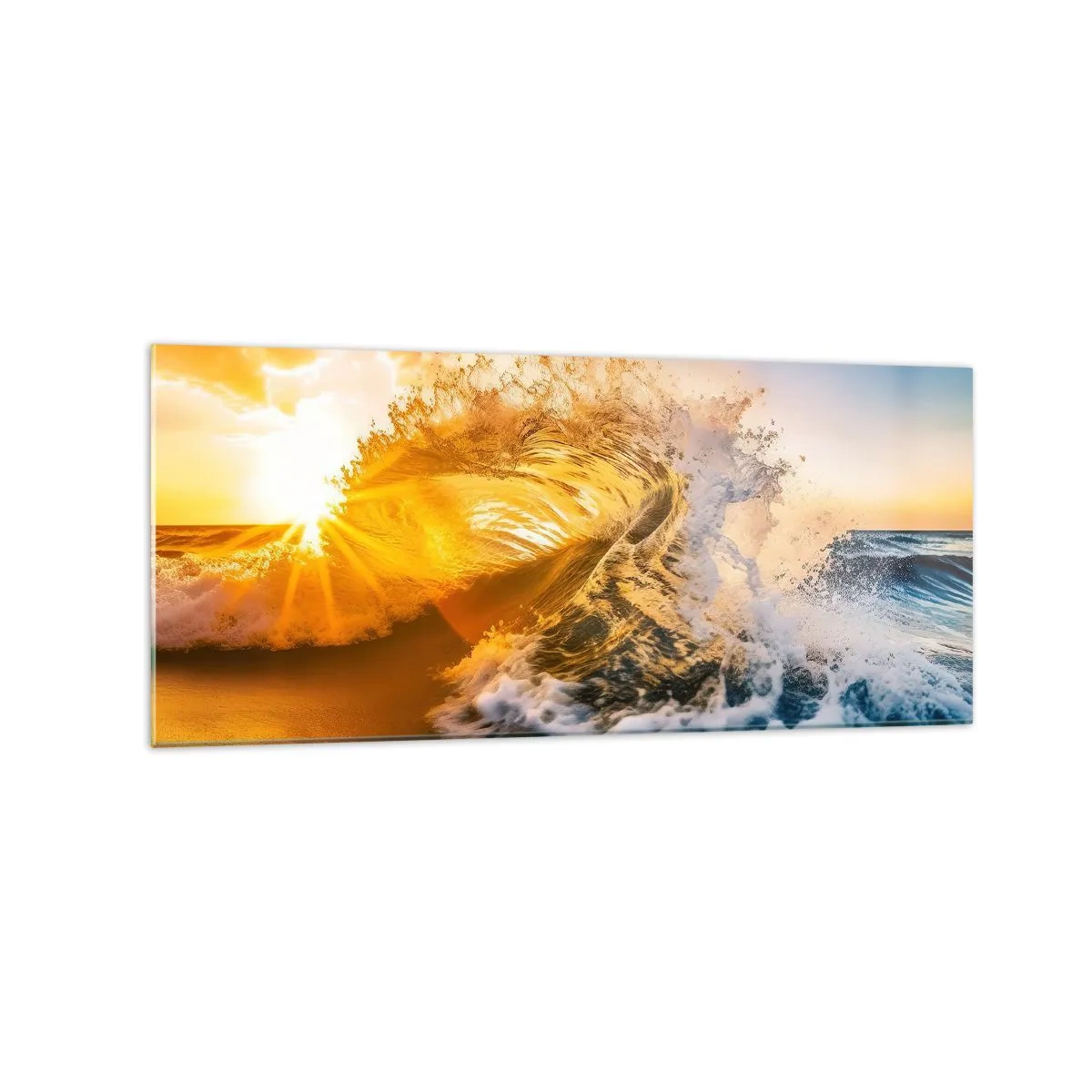 Glass picture - Playing with Sand - 120x50 cm