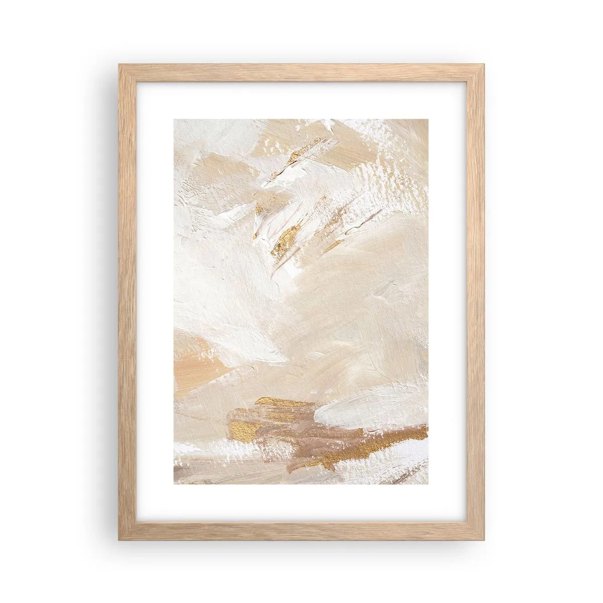 Poster in light oak frame - Pastel Composition - 30x40 cm