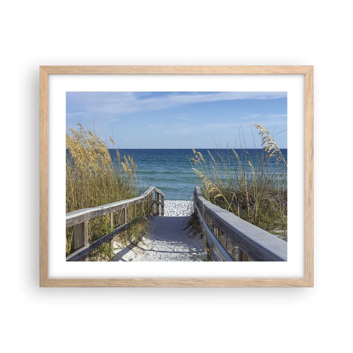 Poster in light oak frame - In the Sun, out in the Wind - 50x40 cm