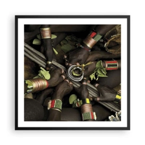 Poster in black frame - We Are Together - 60x60 cm