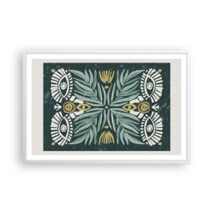 Poster in white frmae - Like a Folklore Cutout - 91x61 cm