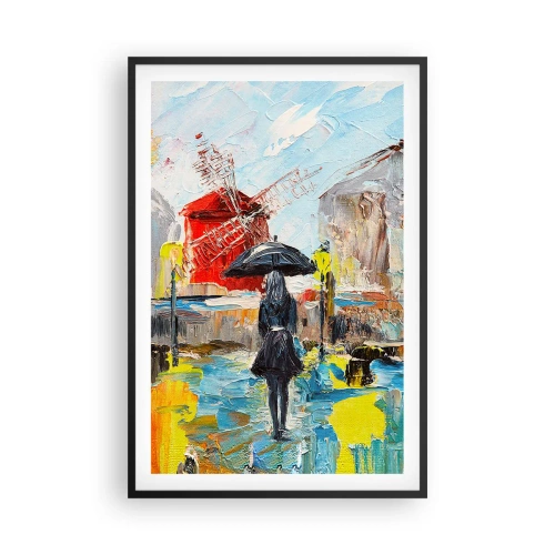Poster in black frame - Parisian Legends - 61x91 cm