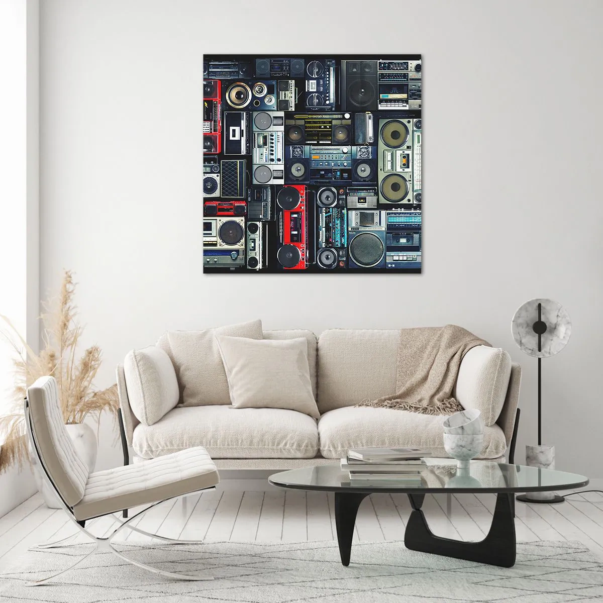 Glass picture - Nostalgy for the 80-ies - 60x60 cm