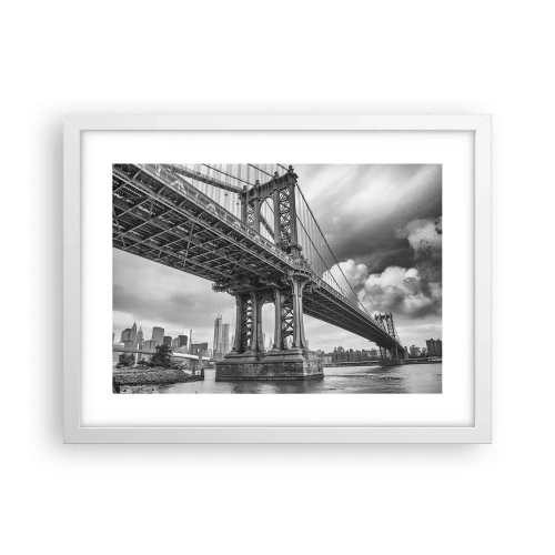 Poster in white frmae - To the Heart of a City - 40x30 cm