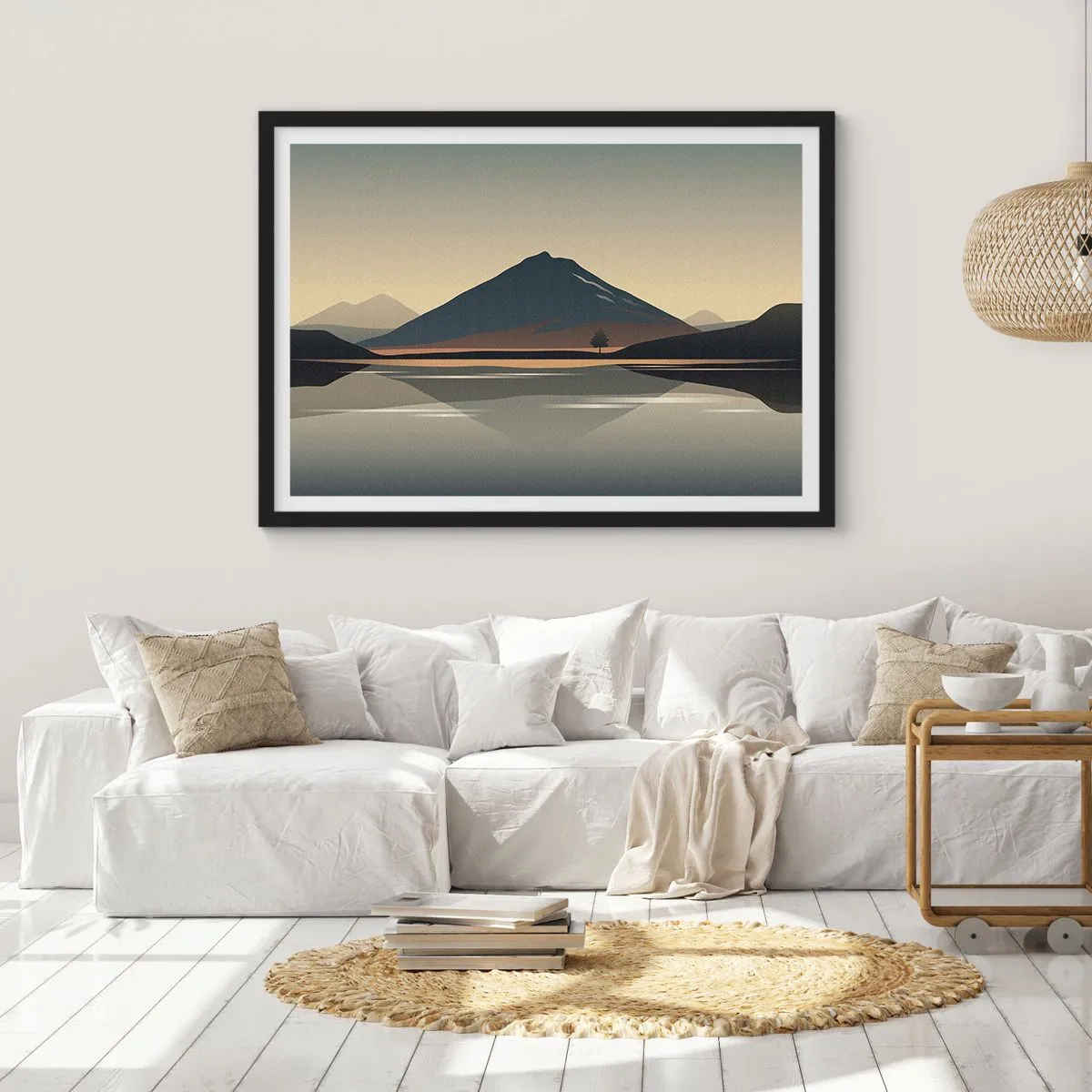 Poster in black frame - Mirror Image - 100x70 cm