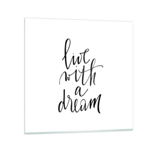 Glass picture - Of Course - 30x30 cm