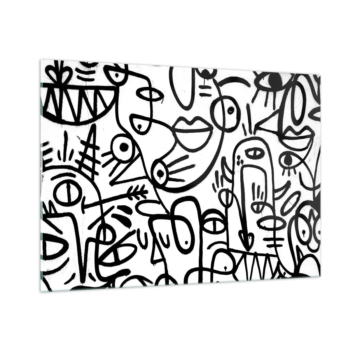 Glass picture - Faces and Mirages - 100x70 cm