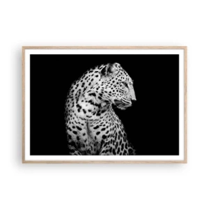 Poster in light oak frame - A Perfect Right Profile  - 100x70 cm