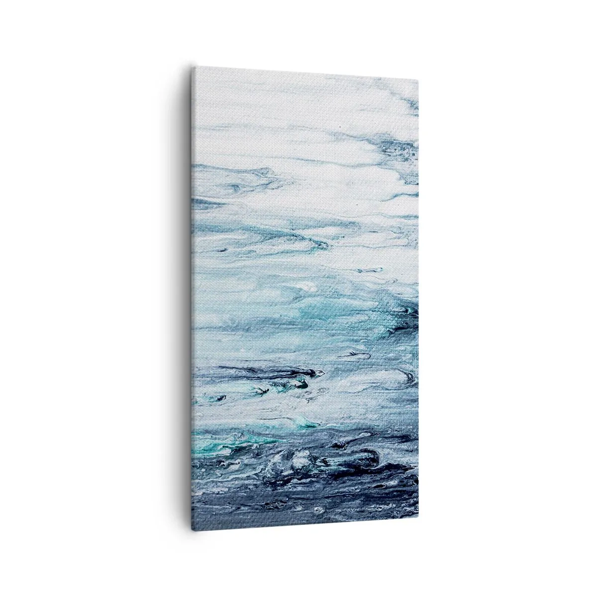 Canvas picture - Blue Icicles - 55x100 cm
