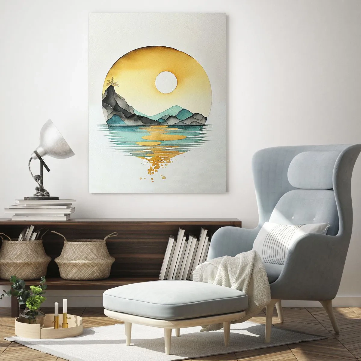 Glass picture - In the Circle of Beauty - 80x120 cm