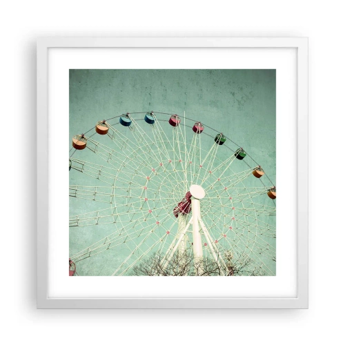 Poster in white frmae - Come Have Fun - 40x40 cm