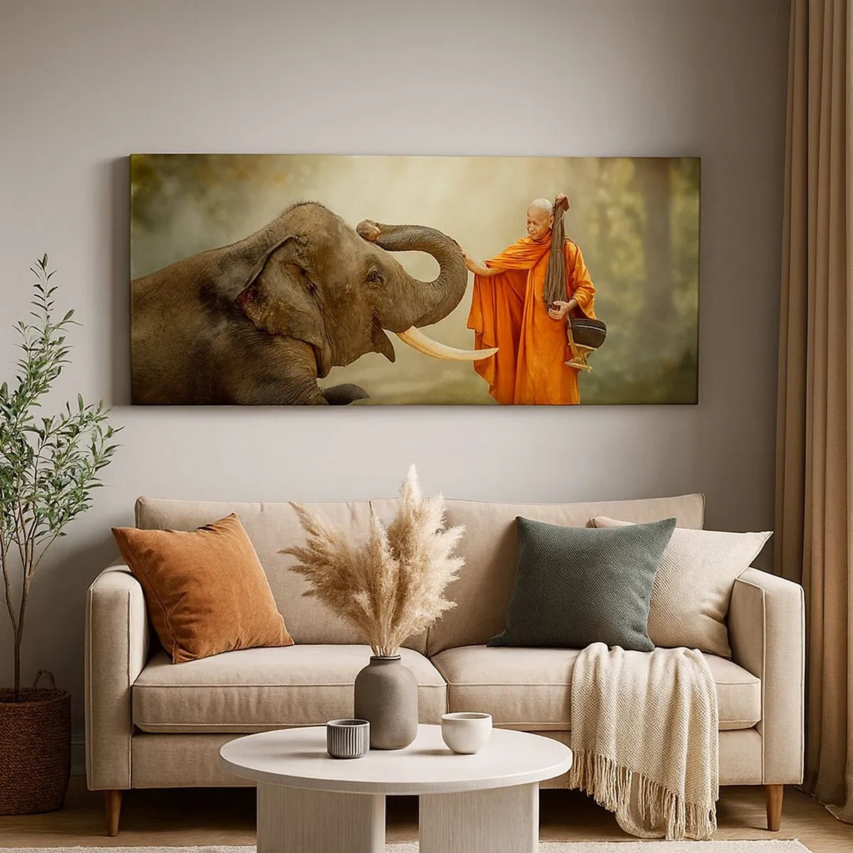 Canvas picture - Unexpected Meeting - 100x40 cm