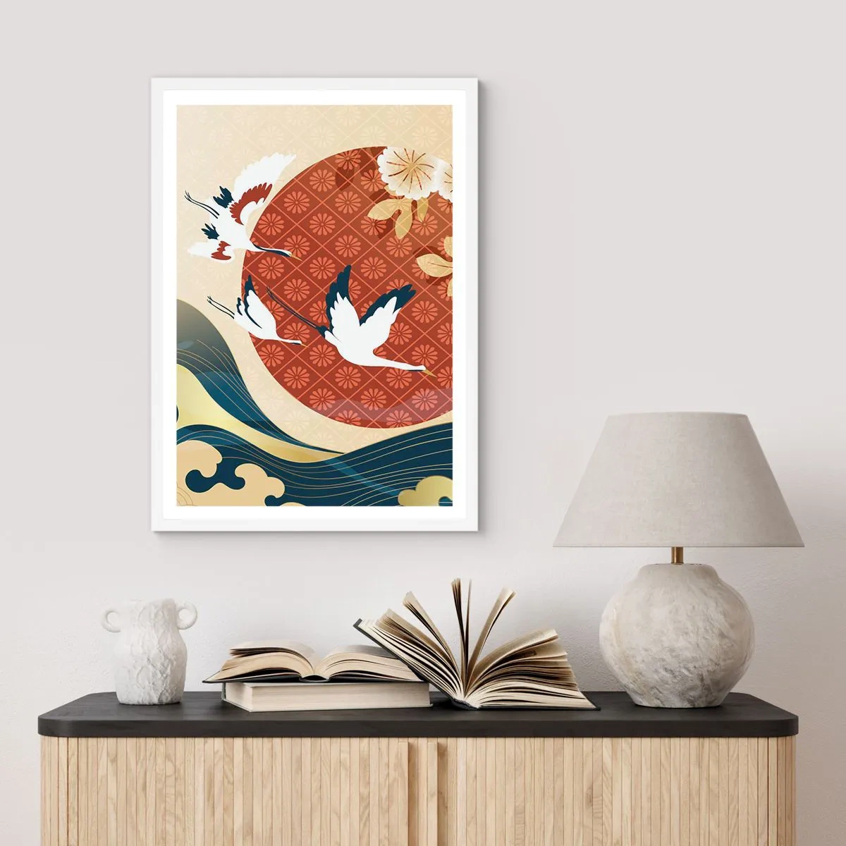 Poster in white frmae - Japanese Tale - 61x91 cm
